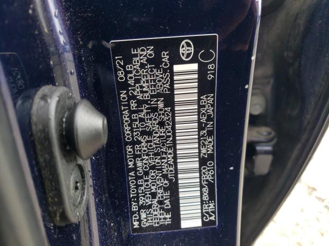 Photo 10 from auction – 2022 TOYOTA COROLLA LE with VIN JTDEAMDE1NJ042324