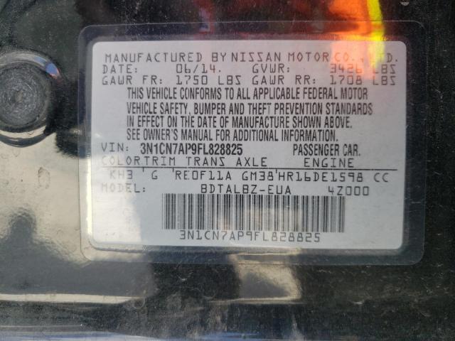 Photo 10 from auction – 2015 NISSAN VERSA S with VIN 3N1CN7AP9FL828825