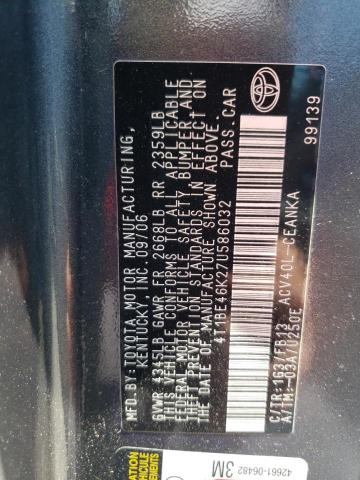 Photo 10 from auction – 2007 TOYOTA CAMRY CE with VIN 4T1BE46K27U586032