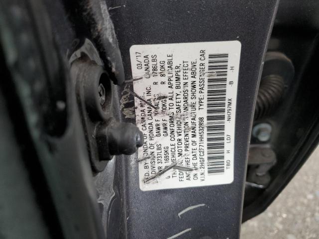 Photo 10 from auction – 2017 HONDA CIVIC EX with VIN 2HGFC2F71HH532898