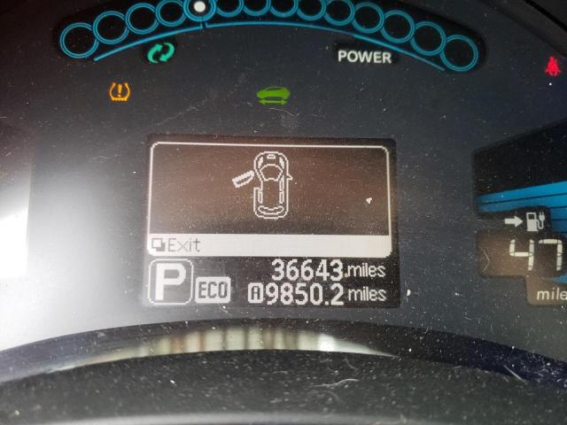 Photo 8 from auction – 2013 NISSAN LEAF S with VIN 1N4AZ0CP2DC409579