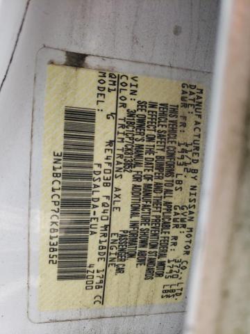 Photo 10 from auction – 2012 NISSAN VERSA S with VIN 3N1BC1CP7CK813852