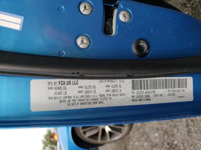 Photo 10 from auction – 2016 DODGE CHALLENGER with VIN 2C3CDZFJ4GH213758