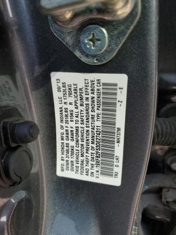 Photo 10 from auction – 2013 HONDA CIVIC LX with VIN 19XFB2F53DE274311