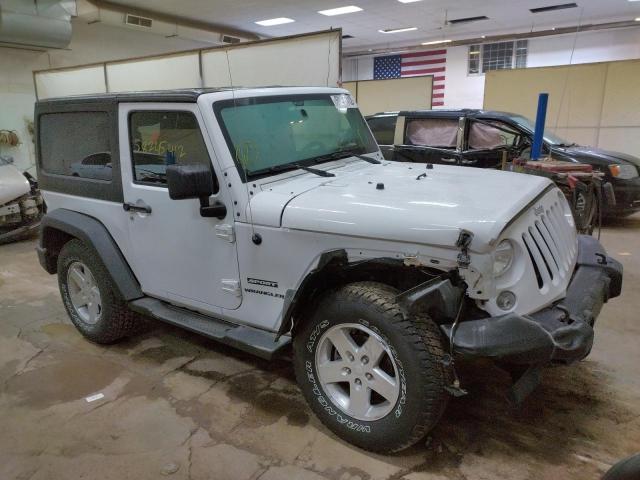 JEEP WRANGLER S 2015 with VIN 1C4AJWAGXFL567050 - Photo from auction