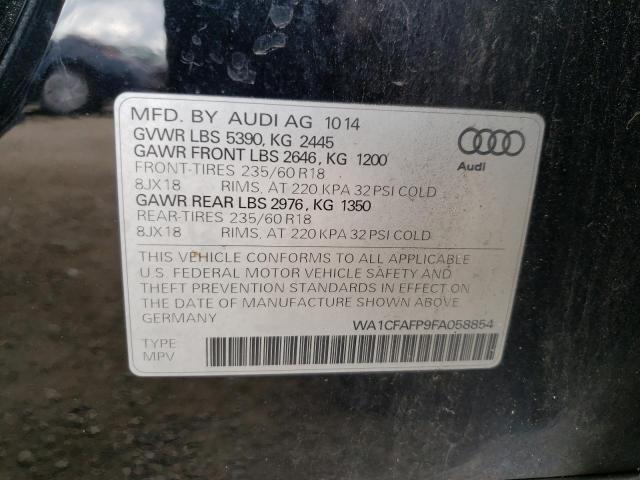 Foto 10 de la subasta – 2015 AUDI Q5 PREMIUM con VIN WA1CFAFP9FA058854