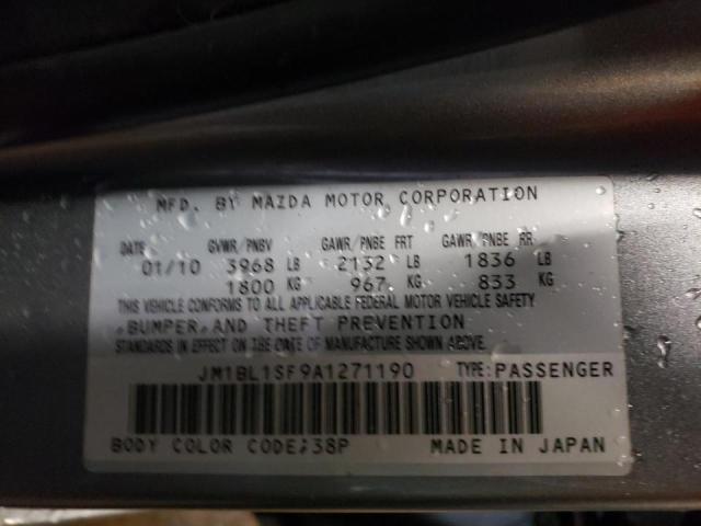 Photo 10 from auction – 2010 MAZDA 3 I with VIN JM1BL1SF9A1271190
