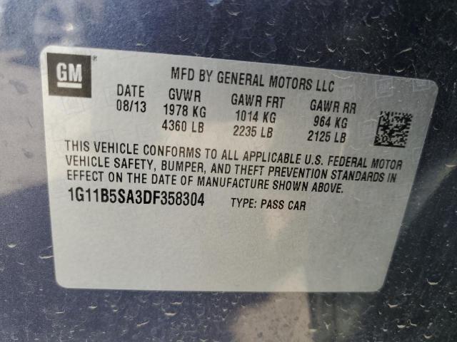 Photo 10 from auction – 2013 CHEVROLET MALIBU LS with VIN 1G11B5SA3DF358304