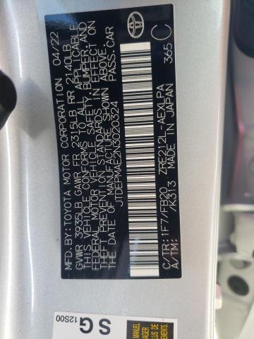Photo 10 from auction – 2022 TOYOTA COROLLA LE with VIN JTDEPMAE2N3020324