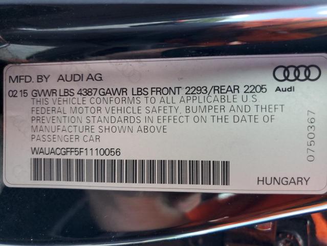 Photo 10 from auction – 2015 AUDI A3 PREMIUM with VIN WAUACGFF5F1110056