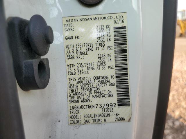 Photo 10 from auction – 2016 NISSAN FRONTIER S with VIN 1N6BD0CT6GN737992