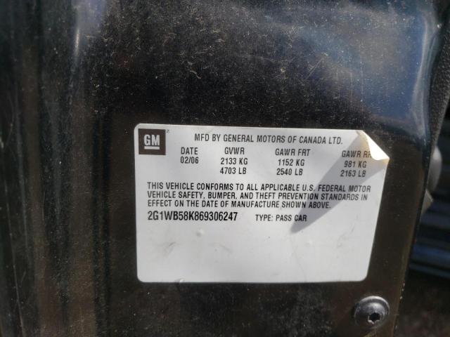 Photo 10 from auction – 2006 CHEVROLET IMPALA LS with VIN 2G1WB58K869306247