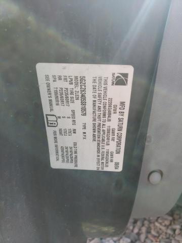 Photo 10 from auction – 2005 SATURN VUE with VIN 5GZCZ63405S810579