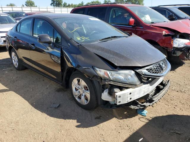 HONDA CIVIC LX 2013 with VIN 19XFB2F51DE069831 - Photo from auction