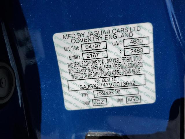 Photo 10 from auction – 1997 JAGUAR XK8 with VIN SAJGX2747VC013642