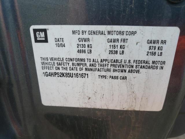 Photo 10 from auction – 2005 BUICK LESABRE CU with VIN 1G4HP52K85U161671