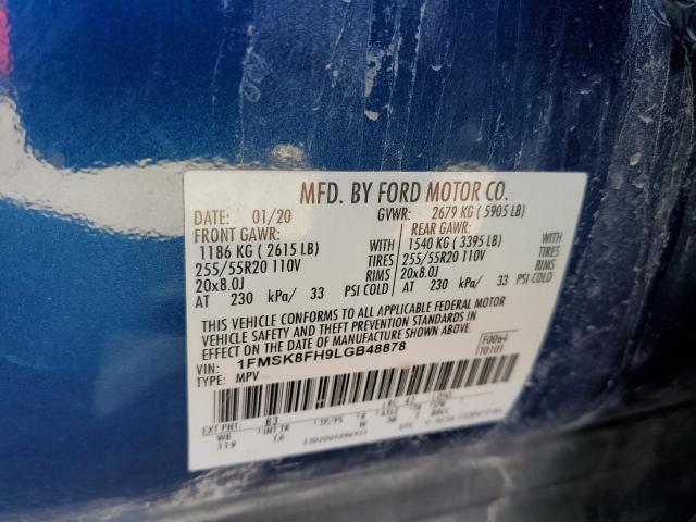 Photo 10 from auction – 2020 FORD EXPLORER L with VIN 1FMSK8FH9LGB48878