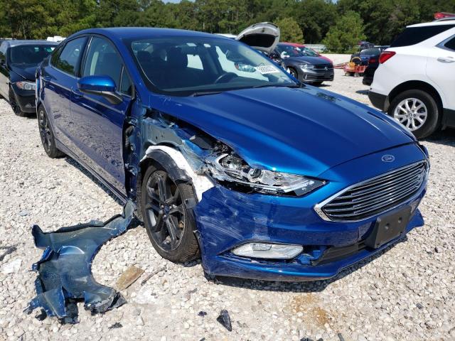 FORD FUSION SE 2018 with VIN 3FA6P0HD3JR231673 - Photo from auction