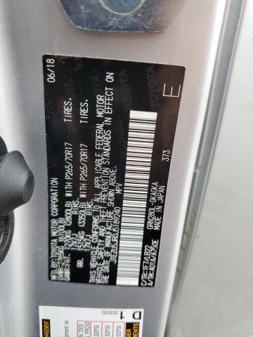 Photo 10 from auction – 2018 TOYOTA 4RUNNER SR with VIN JTEZU5JR0J5189240