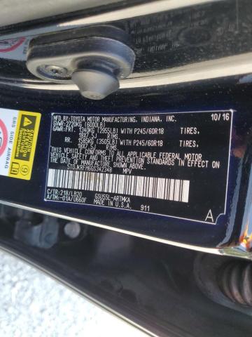 Photo 10 from auction – 2016 TOYOTA HIGHLANDER with VIN 5TDJKRFH6GS342348
