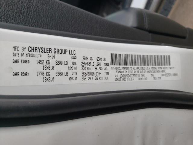 Photo 10 from auction – 2014 DODGE DURANGO SX with VIN 1C4RDHAG4EC970218