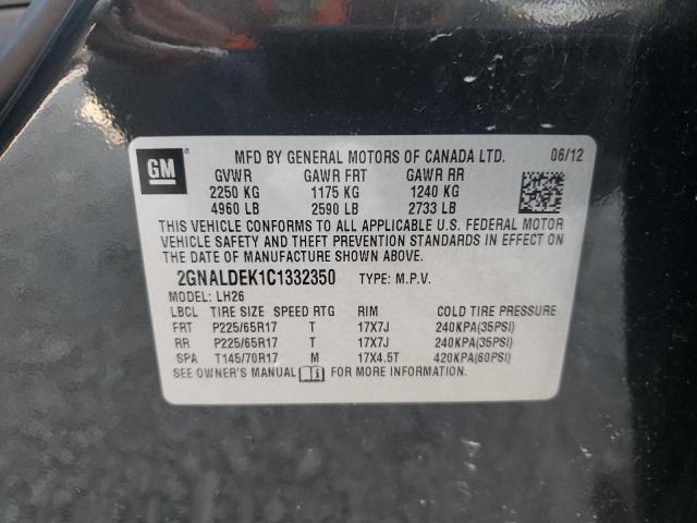 Photo 10 from auction – 2012 CHEVROLET EQUINOX LT with VIN 2GNALDEK1C1332350