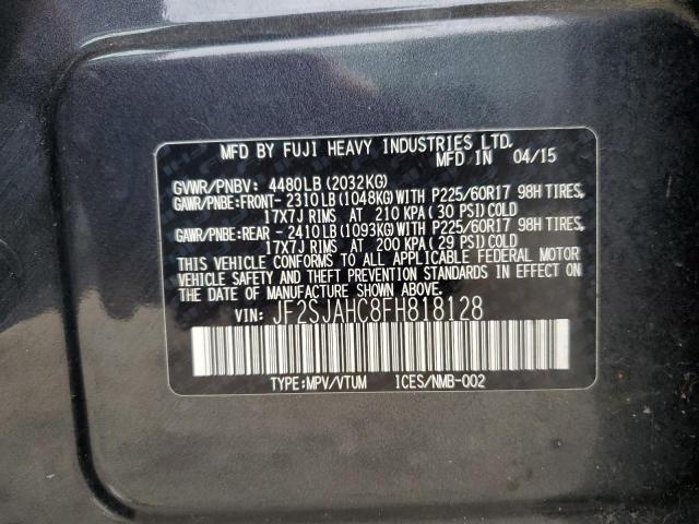 Photo 10 from auction – 2015 SUBARU FORESTER 2 with VIN JF2SJAHC8FH818128