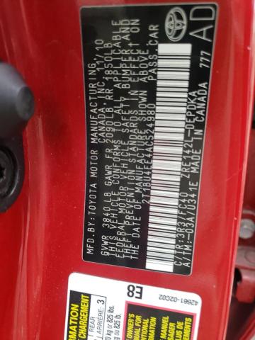 Photo 10 from auction – 2010 TOYOTA COROLLA BA with VIN 2T1BU4EE4AC524980
