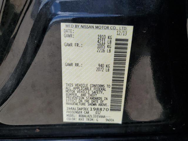 Photo 10 from auction – 2014 NISSAN ALTIMA with VIN 1N4AL3AP3EC198870