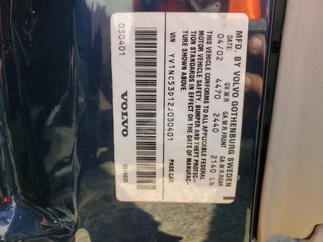 Photo 10 from auction – 2002 VOLVO C70 with VIN YV1NC53D12J030401