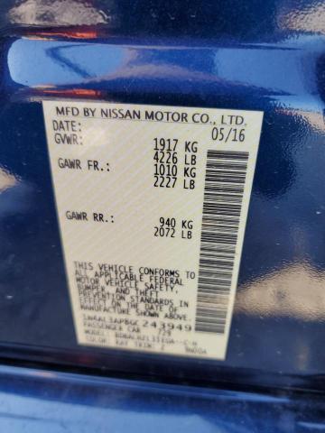 Photo 10 from auction – 2016 NISSAN ALTIMA 2.5 with VIN 1N4AL3AP8GC243949