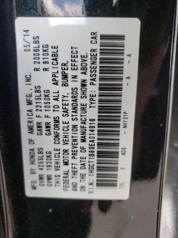 Photo 10 from auction – 2014 HONDA ACCORD EXL with VIN 1HGCT1B89EA014916