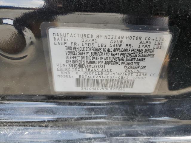 Photo 10 from auction – 2021 NISSAN VERSA SV with VIN 3N1CN8EV4ML877281