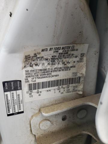 Фото 10 с аукциона – 2012 FORD F250 SUPER с VIN 1FT7W2B65CEC87451