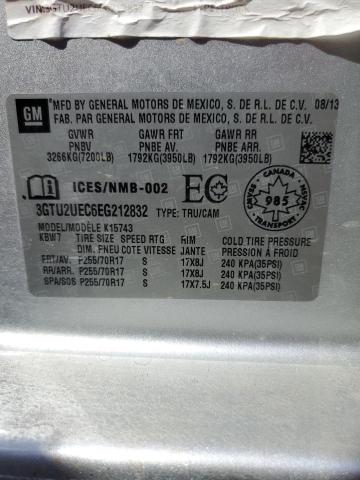Photo 10 from auction – 2014 GMC SIERRA K15 with VIN 3GTU2UEC6EG212832