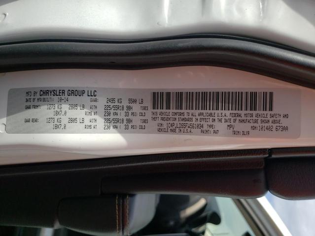 Photo 10 from auction – 2015 JEEP CHEROKEE L with VIN 1C4PJLDS5FW561034