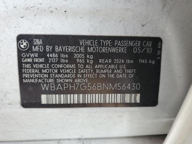 Photo 10 from auction – 2011 BMW 328 I with VIN WBAPH7G56BNM56430
