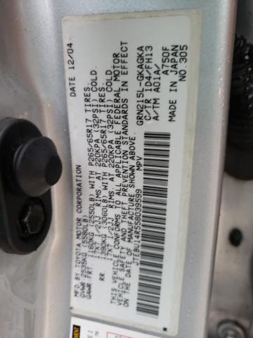 Photo 10 from auction – 2005 TOYOTA 4RUNNER SR with VIN JTEBU14R558039599