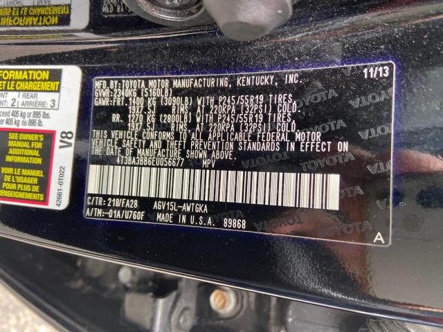 Photo 10 from auction – 2014 TOYOTA VENZA LE with VIN 4T3BA3BB6EU056677