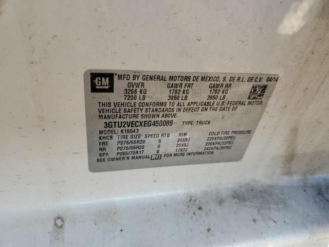 Photo 10 from auction – 2014 GMC SIERRA K15 with VIN 3GTU2VECXEG450088