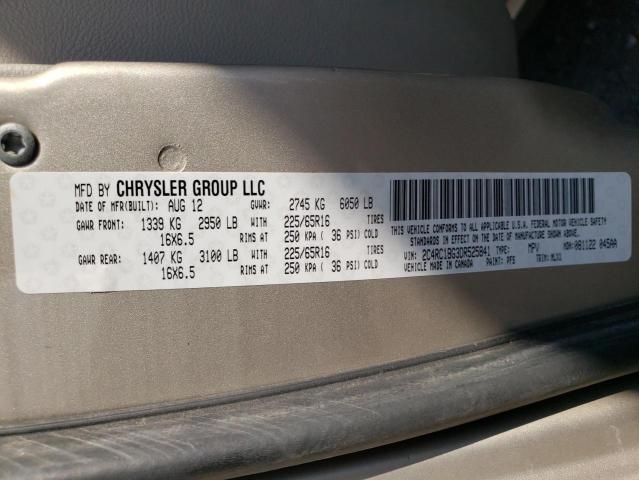 Photo 10 from auction – 2013 CHRYSLER TOWN & COU with VIN 2C4RC1BG3DR525841