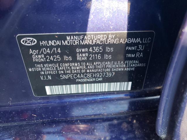 Photo 10 from auction – 2014 HYUNDAI SONATA SE with VIN 5NPEC4AC8EH927397