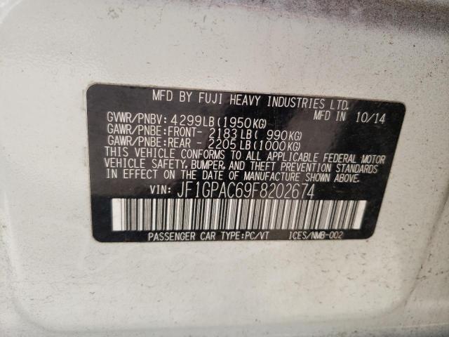 Photo 10 from auction – 2015 SUBARU IMPREZA PR with VIN JF1GPAC69F8202674