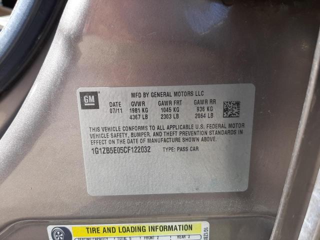 Photo 10 from auction – 2012 CHEVROLET MALIBU LS with VIN 1G1ZB5E05CF122032