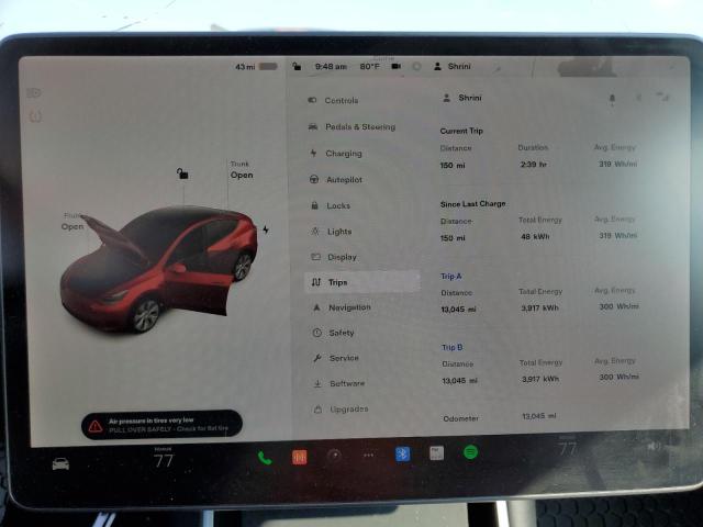 Photo 8 from auction – 2020 TESLA MODEL Y with VIN 5YJYGDEE8LF009268
