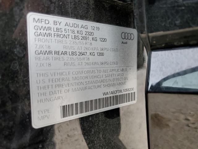 Photo 10 from auction – 2020 AUDI Q3 PREMIUM with VIN WA1AECF39L1056200