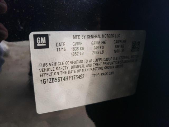 Photo 10 from auction – 2017 CHEVROLET MALIBU LS with VIN 1G1ZB5ST4HF176492