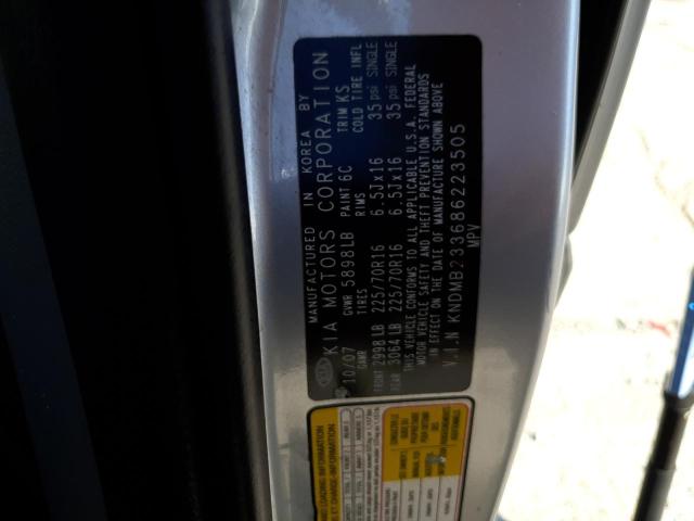 Photo 10 from auction – 2008 KIA SEDONA EX with VIN KNDMB233686223505
