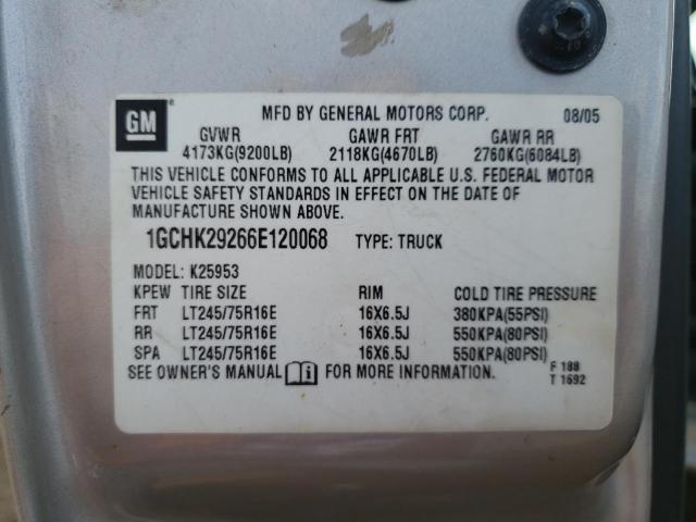 Photo 10 from auction – 2006 CHEVROLET SILVERADO with VIN 1GCHK29266E120068