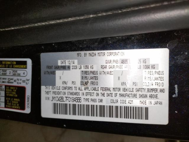 Photo 10 from auction – 2015 MAZDA 5 SPORT with VIN JM1CW2BL7F0184666